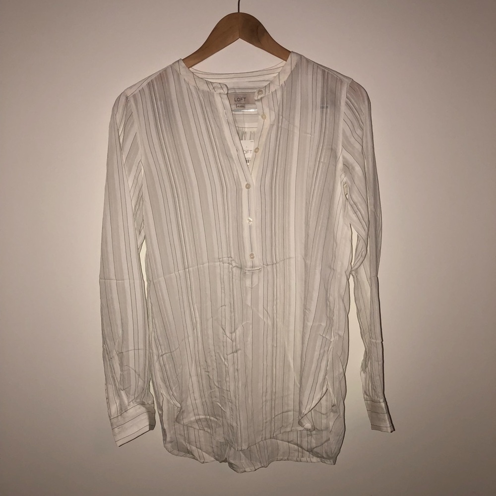 NEW LOFT Stripe Blouse